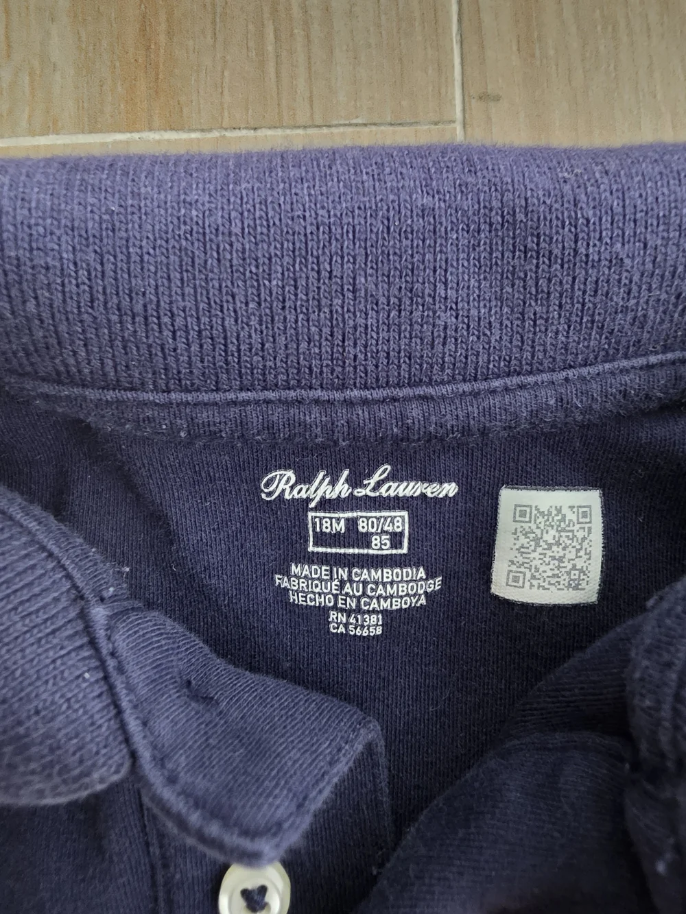 Ralph Lauren Toddler Outfit 18M – Navy Polo Shirt & Red Shorts